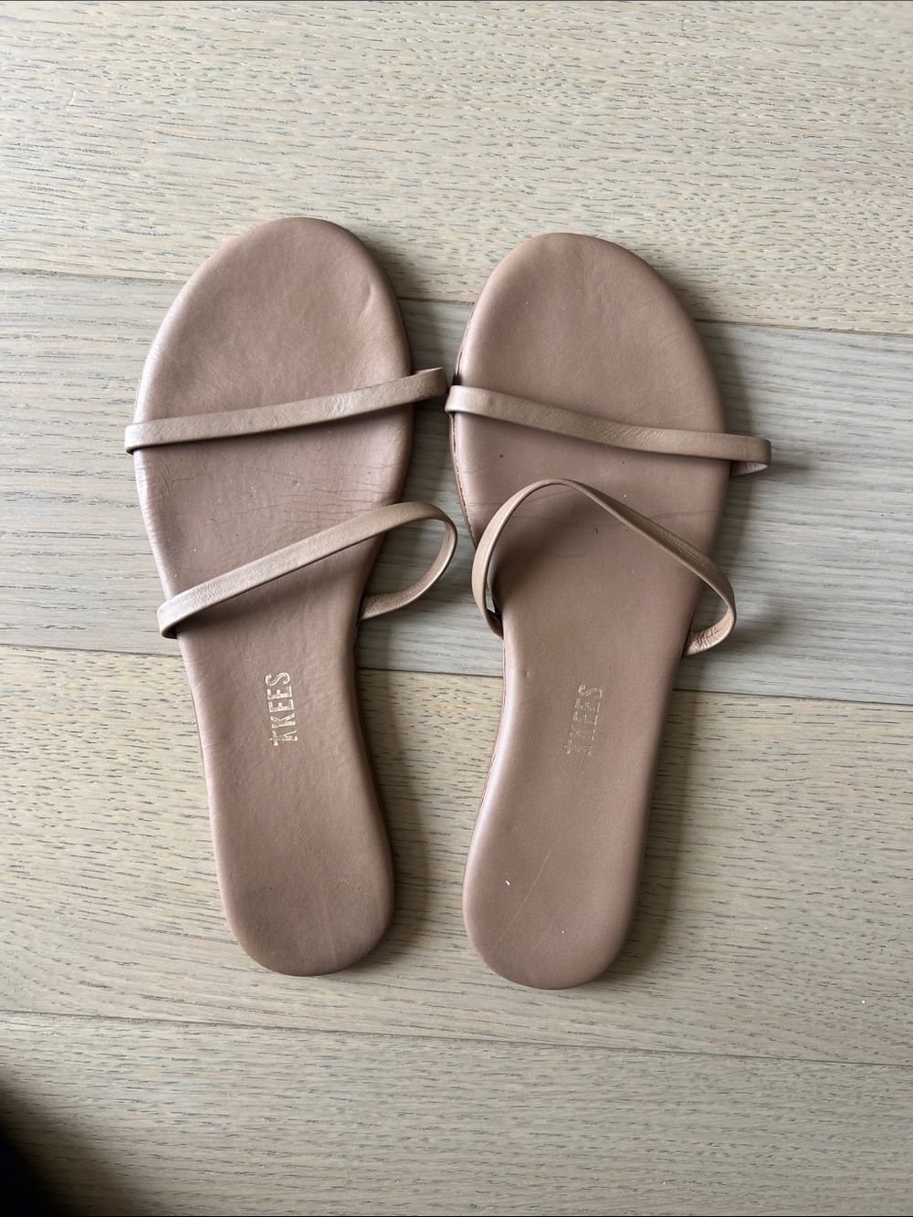 TKEES Women's Blush Strappy Slide Sandals